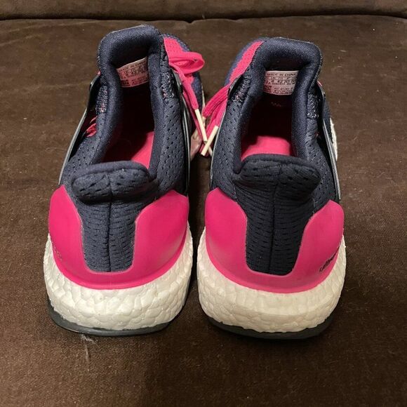 Adidas Ultraboost 2.0 Sneakers in Night Navy and Pink Size 9.5 Women's Running - Picture 4 of 12